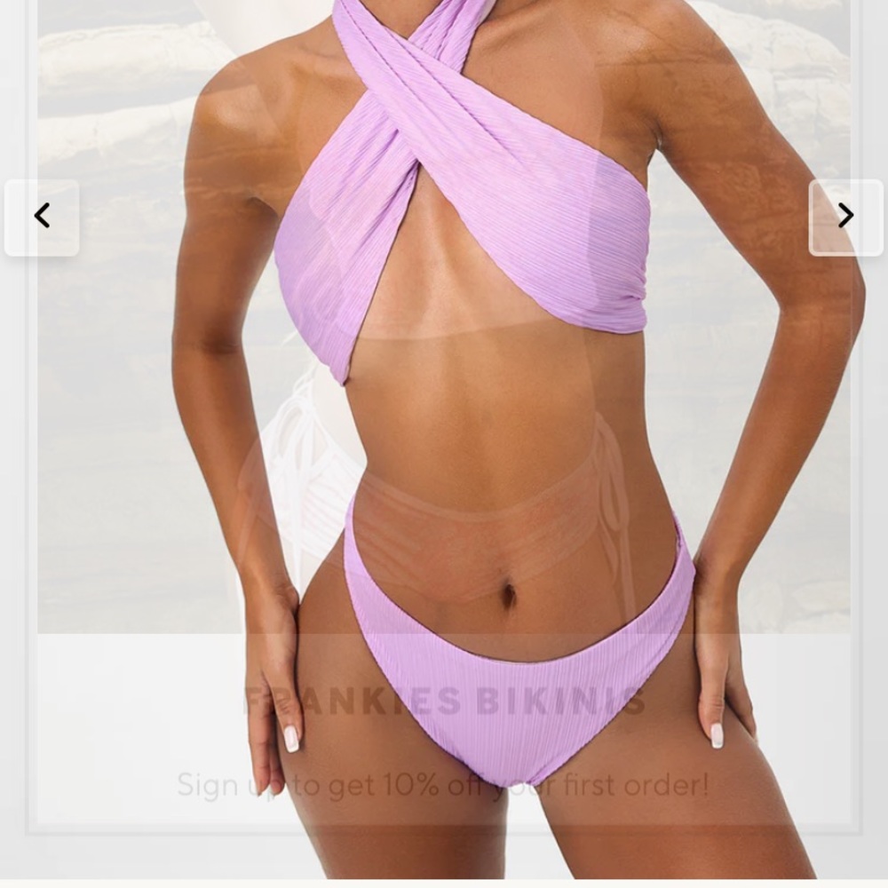 Dorothy Plissé Halter One Piece Swimsuit